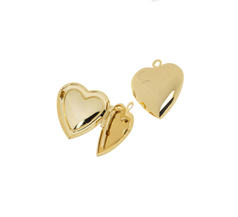 Gold Locket Heart Charm Valentine's Day Gift, A Meaningful Gift For Someone Special, Heart Charm For a Friend, Heart Charm Gift, CPG816