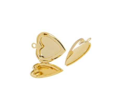 Gold Locket Heart Charm Valentine's Day Gift, A Meaningful Gift For Someone Special, Heart Charm For a Friend, Heart Charm Gift, CPG816