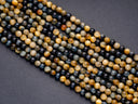 Galaxy Golden Blue Tiger eye Round Beads, 6mm, 8mm, 10mm, full strand, Protection, Courage and Strength 6R019, 8R24, 10R17