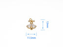 CZ Firefly Charm, Lightening Bug Charm, Dainty Lucky Bug Charm, CPG2035