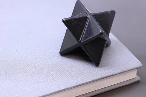 Natural 3cm Shungite Merkaba, EMF Protection, Meditation, Protection, Healing, Stones, Home Decor, Detox, Purification