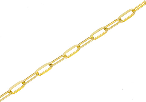 14K Gold Paperclip Chain,Paperclip Chain For Jewelry Making,Paperclip Chain For Necklace Bracelet And Anklet,CHG0096