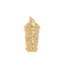 Mini Coffee Tumbler Dangle Charm, Coffee Cup Shape Jewelry Pendant, Coffee Mug Charms, Real 18K Gold, CPG1519