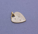 Gold or Silver Heart of Token with Stars,CPG027,CPS027