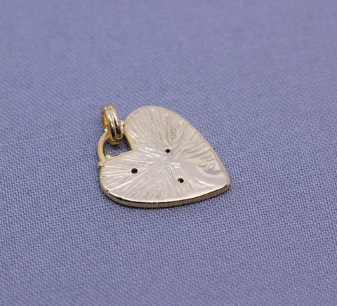 Gold or Silver Heart of Token with Stars, 1 piece or 10 pieces,CPG027,CPS027
