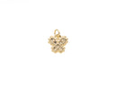 Gold Butterfly Charm With Micro Pave Stones,Delicate Butterfly Charm Necklace,CPG090