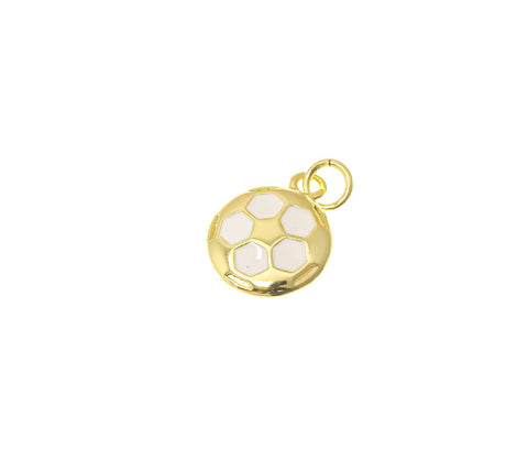 18k Gold Soccer Charm, Sports Charms, Gift For Soccer Players, Soccer Ball, Soccer ball Charm, CPG2259