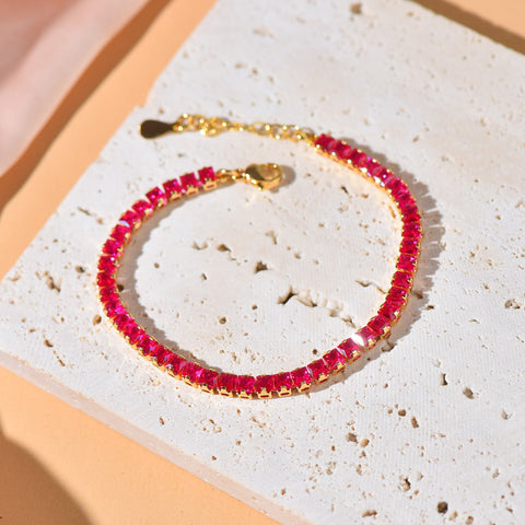 Tennis Bracelets,Classic And Timeless Design,Diamond Tennis Bracelet with Adjustable Closure.