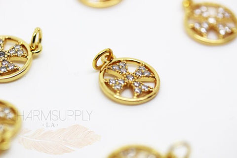 Gothic cross cz charm,Dainty Cross Charm,Gold Rose,Silver,Black Cross Charms,CP367