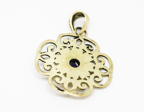 Large Filigree Lapis set Pendant