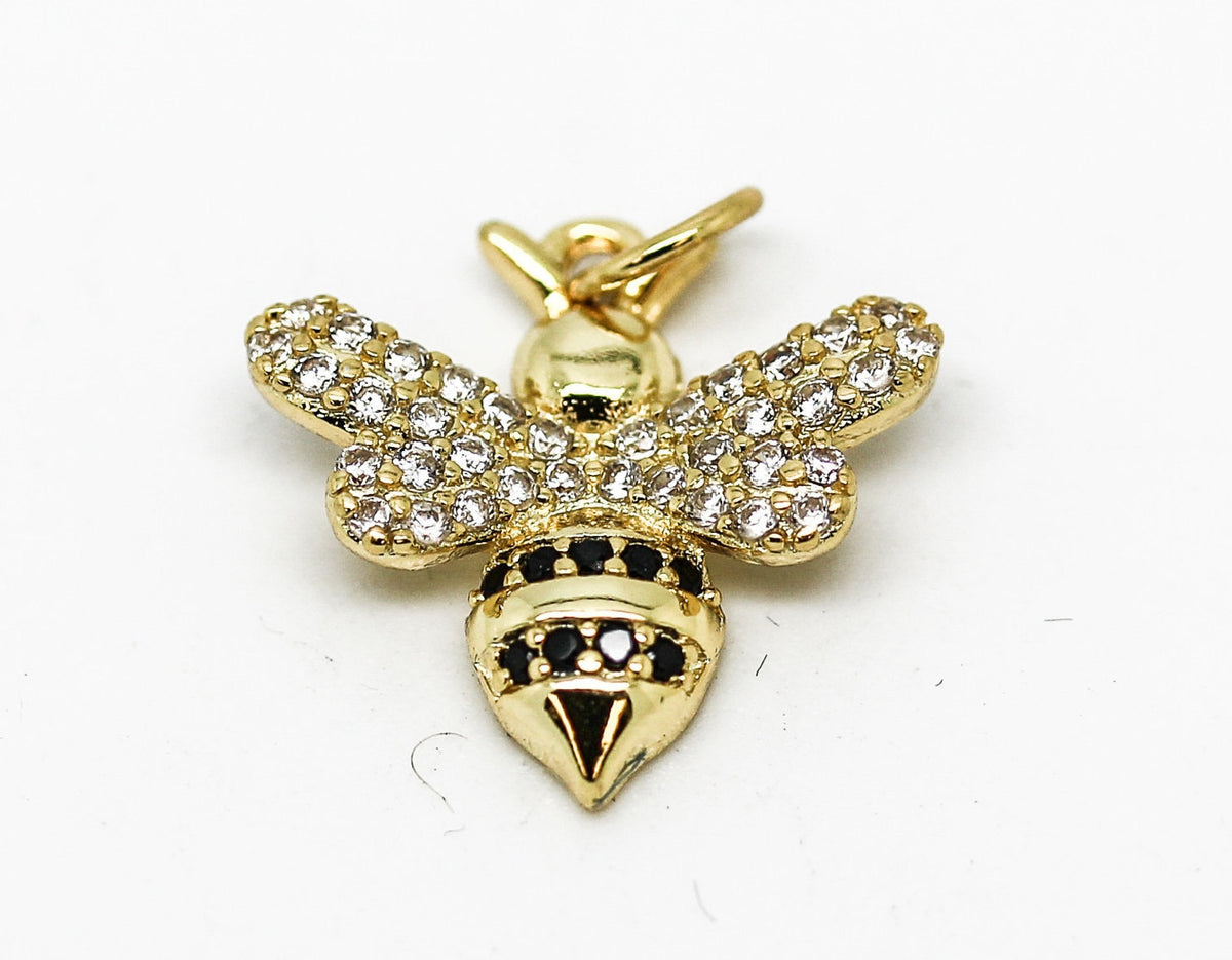 Little Cute cz set bee pendant,CP078