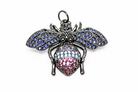 Queen Bee CZ Pendant, 4 colors available,CP184