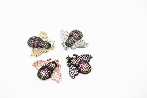 Colorful cz beetle pendant,CP185