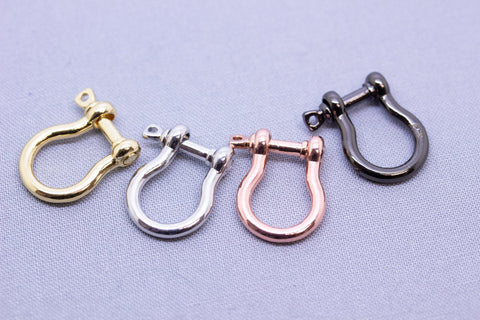 Screw clasp lock, Anchor Shackle, Gold, Silver, Rosegold, Gunmetal, WHOLESALE,CL065