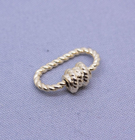 Gold or Silver Textured Screw on Clasp,Gold Carabiner lock,Enhancer Gold Clasps, 1 pc or 10 pcs, WHOLESALE,CLG097