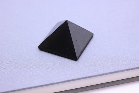 Natural 3cm Shungite Pyramid, EMF Protection, Meditation, Protection, Home Decor, Detox, Purification