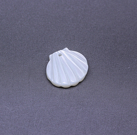 -2 pcs of Natural Mother of Pearl 12mm Shell Charms, Pendant, 1 pcs or 10 pcs, Sea Shell, Ocean Theme Jewelry, WHOLESALE