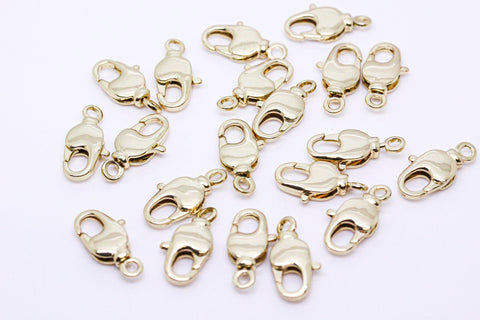 Large Gold&Silver Swivel Lobster Clasp, 18x7mm, Large gold Lobster Clasp, Turn 360 degrees, 20pcs or more, WHOLESALE,CLG061,CLS061