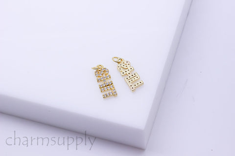 Gold or Silver Monogram Shit cz Charm, Shit Charm Monogram,15x5.5mm, good Shit, Oh shit, get shit done, 1 pc or 10 pcs, WHOLESALE, CP156