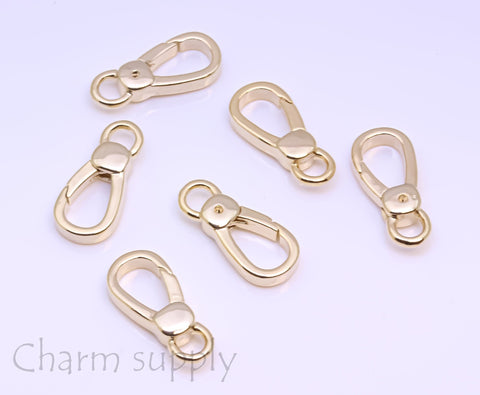 New Style! Gold Bulky Lobster Clasp, Plain Lobster Clasp, Enhancer Link to Charms, 21x10mm, 1 pc or 10 pcs, WHOLESALE,CLG028-CLS028