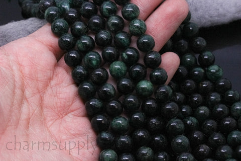 Rare AA Natural Green Mica Round Beads, 8mm,Special Batch,One of a Kind,Galuconite,Limited Stock, 15.5inches, Full Strand, Wholesale, GM-001