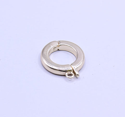 Gold Snap Jewelry Clasp, Clicker Ring Hoop Connector For Jewelry Making,Enhancer Bail For Charm, Slider Charm Holder,CLG098,CLG099