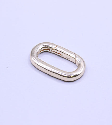 Carabiner Clasp Spring Gate Oval Clasp,Push Back Clasp, Multi Purpose Enhancer Clasp,PBC-75