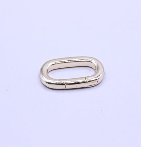 Carabiner Clasp Spring Gate Oval Clasp,Push Back Clasp, Multi Purpose Enhancer Clasp,PBC-75