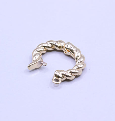 Gold Snap Jewelry Clasp, Clicker Ring Hoop Connector For Jewelry Making,Enhancer Bail For Charm, Slider Charm Holder,CLG098,CLG099