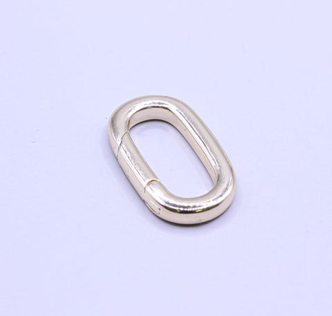 Carabiner Clasp Spring Gate Oval Clasp,Push Back Clasp, Multi Purpose Enhancer Clasp,PBC-75