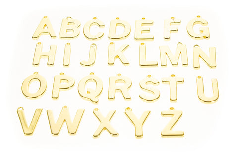 Initial Charm Gold,Dainty Personalized Initial Charm,Customized Jewelry Gift,ALP-10038