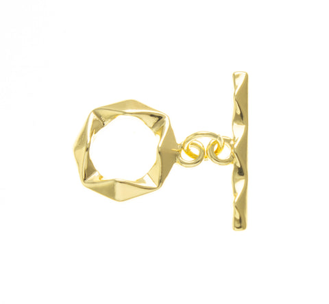 Toggle Clasp,Abstract Design Toggle Clasp,Gold Toggle Clasp,DIY Clasps,CLG034