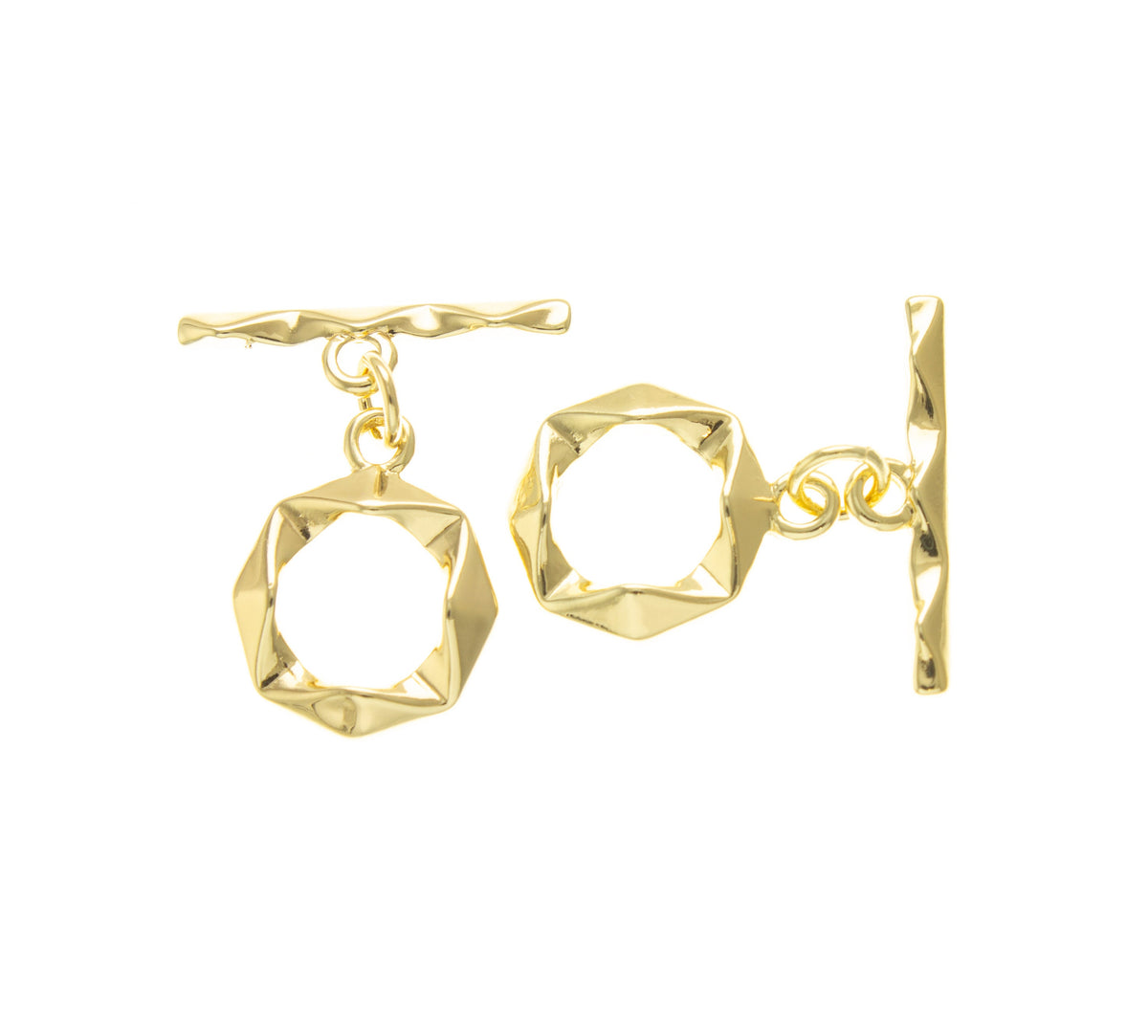 Toggle Clasp,Abstract Design Toggle Clasp,Gold Toggle Clasp,DIY Clasps,CLG034