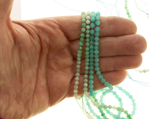 Beads For Jewelry, 4mm Gemstone Beads,4mm Amazonite Beads,4mm Round Beads.