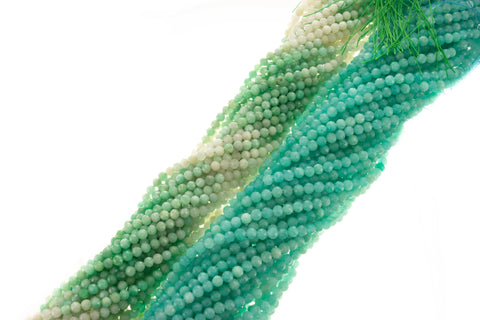 Beads For Jewelry, 4mm Gemstone Beads,4mm Amazonite Beads,4mm Round Beads.