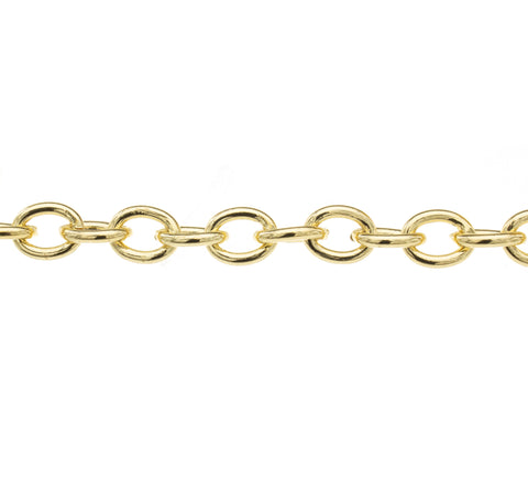 Large Rolo Chain Gold, Rolo Chain For Necklace And Bracelet,Rolo Chain For Purse Strap,CHG021