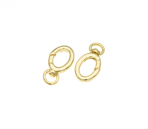 Swivel Spring Gate Enhancer Clasp,Gold Swivel Clasp,Oval Swivel Clasp,Oval Spring Gate Clasp,CLG025