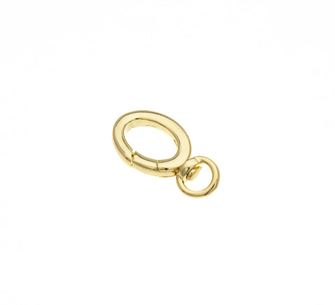 Swivel Spring Gate Enhancer Clasp,Gold Swivel Clasp,Oval Swivel Clasp,Oval Spring Gate Clasp,CLG025