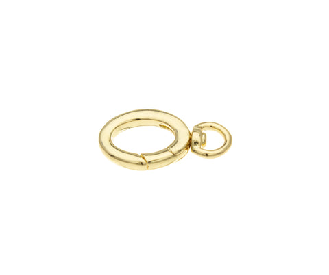 Swivel Spring Gate Enhancer Clasp,Gold Swivel Clasp,Oval Swivel Clasp,Oval Spring Gate Clasp,CLG025