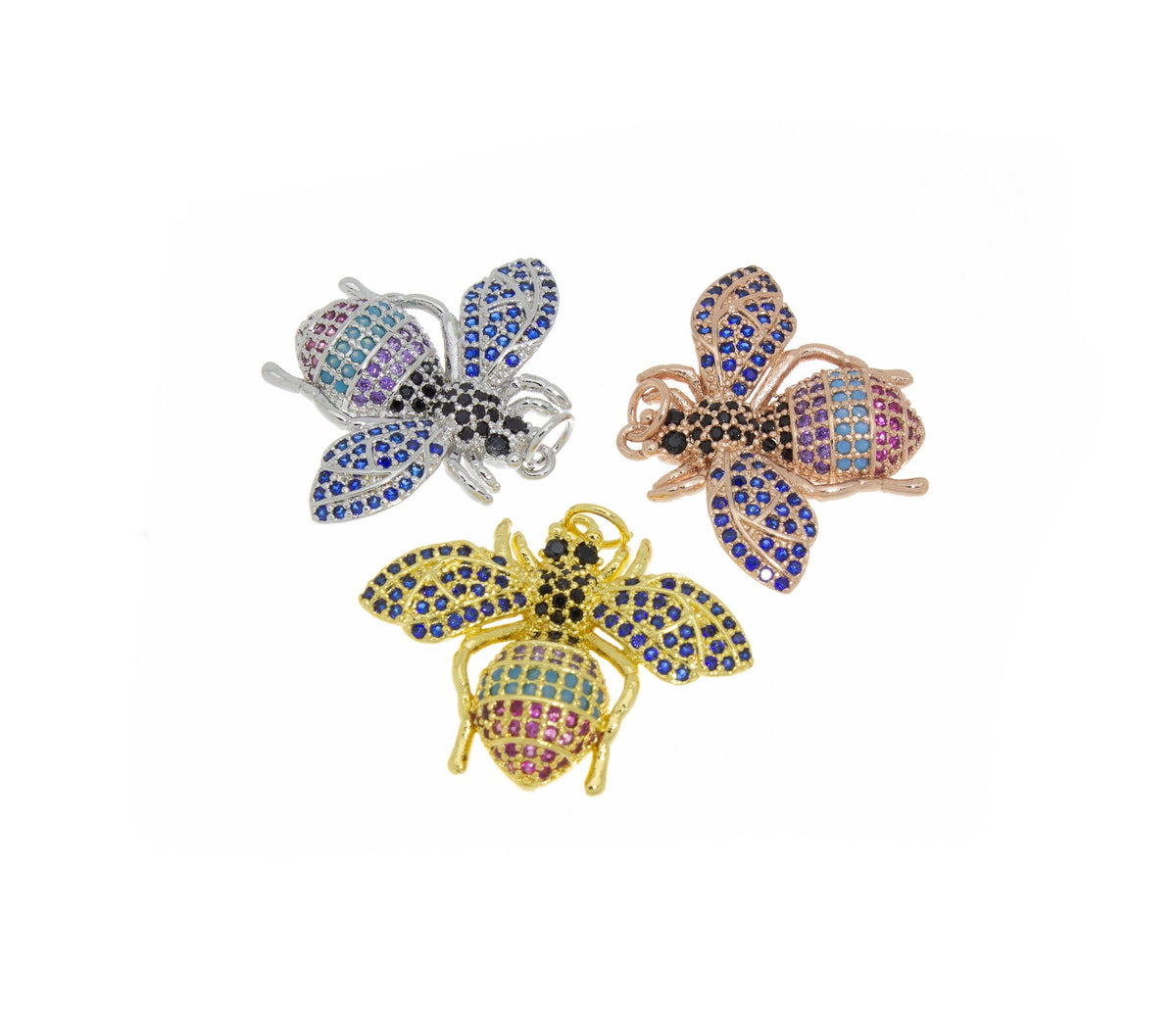 Queen Bee CZ Pendant, 4 colors available,CP184