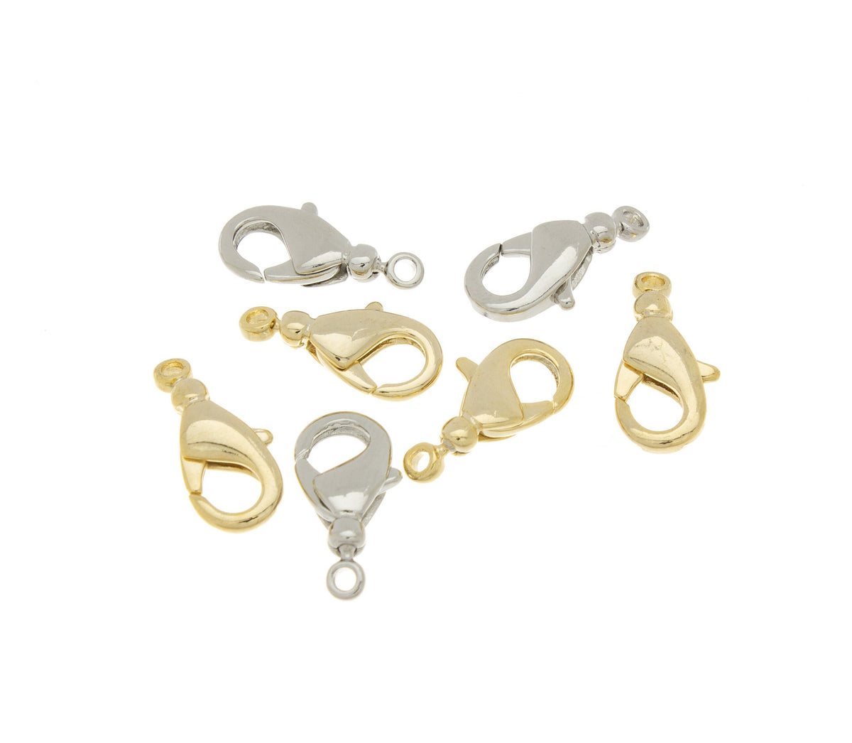 Gold or Silver Swivel Lobster Clasp, 10x22mm, Gold Lobster Clasp, Silver Lobster Clasp, Mask Clasp, 1 pc or 10 pcs, WHOLESALE,CLG066,CLS066