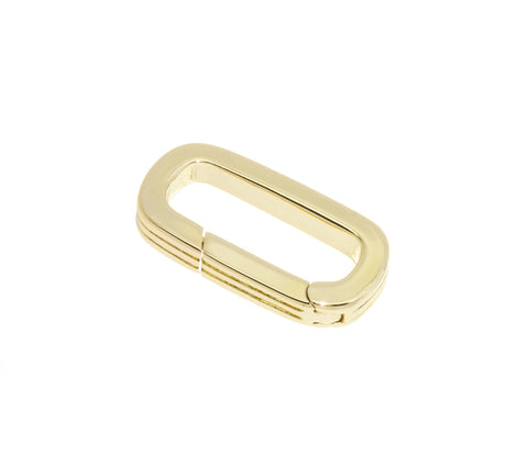 Oval Elongated Push Gate Clasp,Long Spring Gate Gold Clasp,Paper Clip Chain Clasp,Clasp For Chain Bracelet And Necklace,CLG220