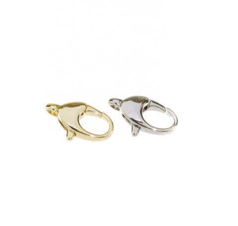 Gold Or Silver Lobster Claw Clasp,Shiny Gold And Silver Lobster Clasp,Lobster Trigger Clasp,Clasp For Bracelet And Necklace,CLG223-CLS223