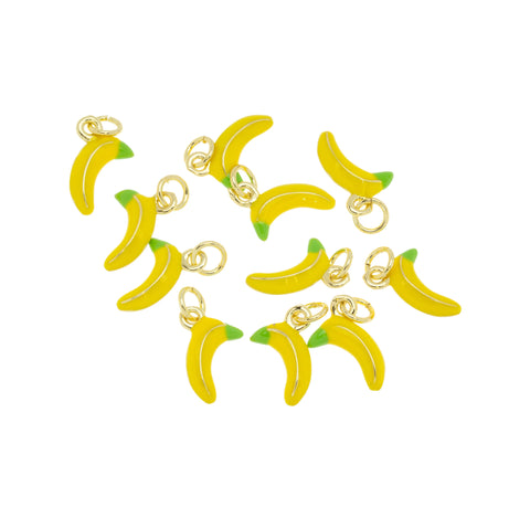 Dainty Banana Charm, Tropical Fruit Charm,Small Charm Gift For Banana Lovers, 1 pc,5pcs or 10 pcs, WHOLESALE,CPG1070 charmsupply    5 out of 5 stars