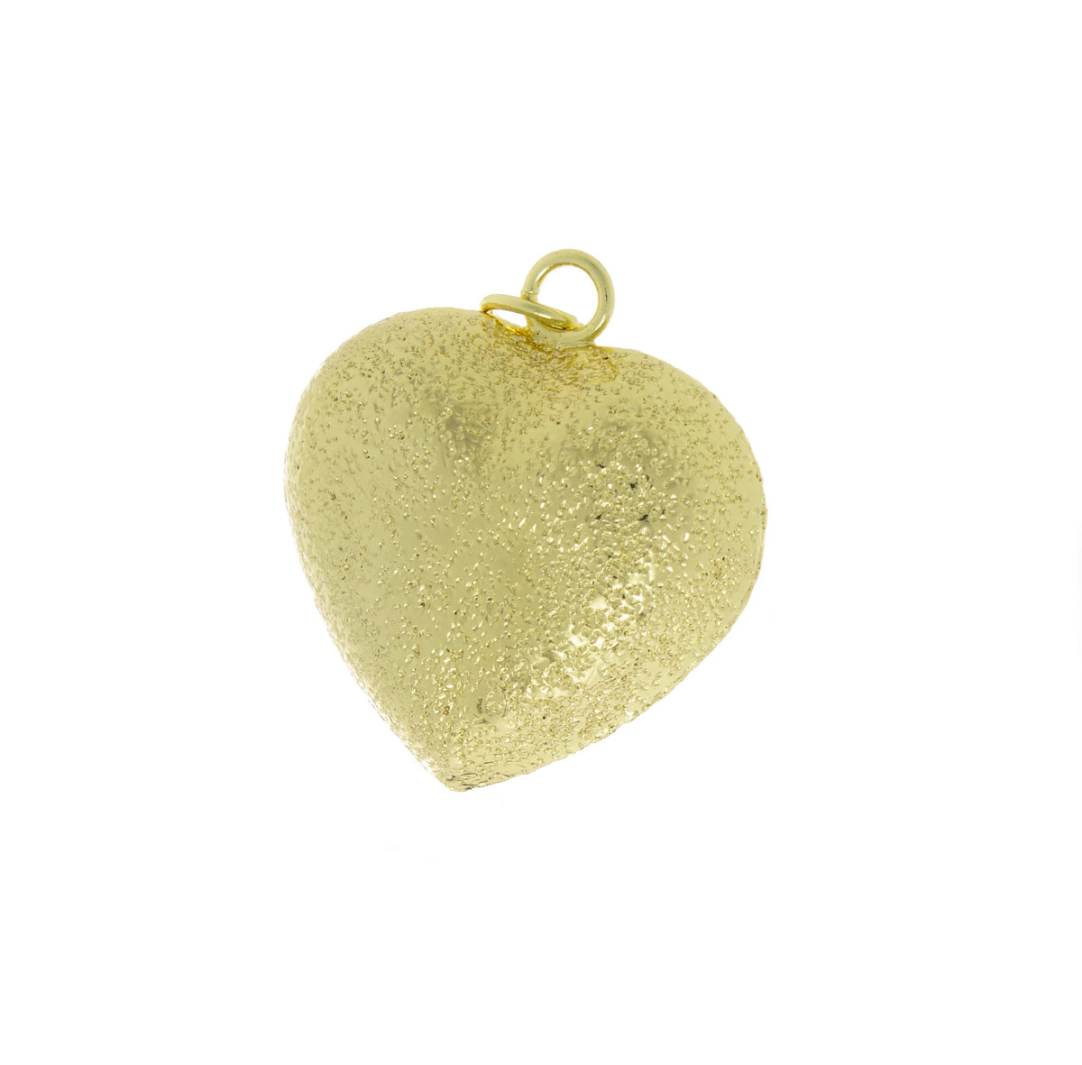 Puff Heart Hammered Gold Pendant,Balloon Heart Charm,Large Hammered Puffed Heart Charm, 1 pc,5 pcs Or 10pcs, WHOLESALE,CPG552