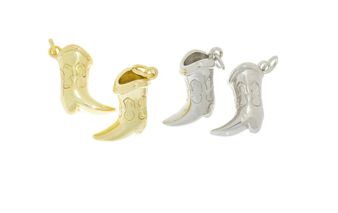 Cowboy Cowgirl Boot Charm,Western Cowboy Boots Pendant,Cowgirl Boots For Necklace,CPG694-CPS694