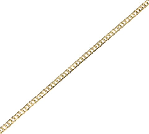 Gold Curb Link Chain,Flat Curb Chain For Jewelry Making,4mm Shiny Curb Chain,CHG030