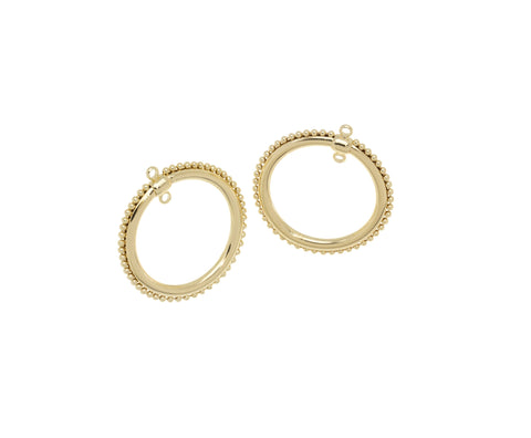 Large Gold Decorative Round Open Hoop, 31mm, Perfect for Earrings or Necklace, 1 pc or 10 pcs, WHOLESALE,CPG697