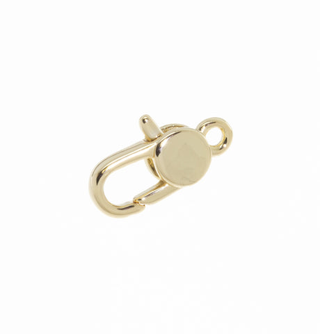 Gold Or Silver Lobster Enhancer Clasp,Round Disc push Clasp,16mm x 6mm Gold Trigger Clasp,Clasp For Bracelet And Necklace,CLG230-CLS230