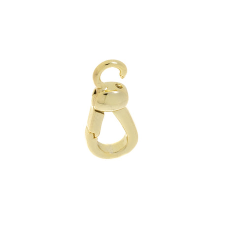 Push Gate Clasp With Open Push In Ring,Spring Gate Gold Push In Clasp,16mm x 6mm,Gold Open Ring Clasp,Clasp For Bracelet And Necklace,CLG224